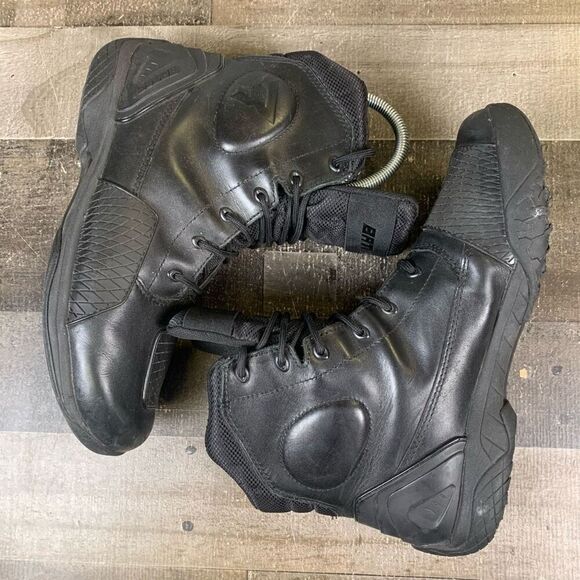 Bates Men’s Size 8.5 Adrenaline Performance Motorcycle Boots Black Lace Up - Picture 6 of 10